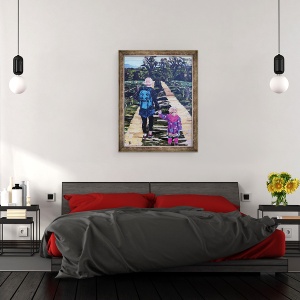 Tablou inramat - Kirstie Adamson - Birdie & Belle, 60 x 80 cm - Img 3