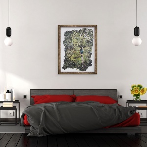 Tablou inramat - Kirstie Adamson - gard viu, 60 x 80 cm - Img 3