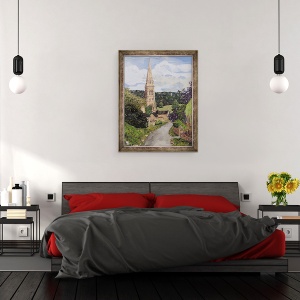 Tablou inramat - Kirstie Adamson - Satul Edensor, 60 x 80 cm - Img 3