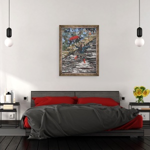 Tablou inramat - Kirstie Adamson - Splish, Splash, 70 x 90 cm - Img 3