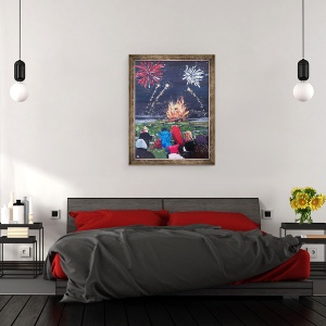Tablou inramat - Kirstie Adamson - Whizz, Bang, 70 x 90 cm - Img 3