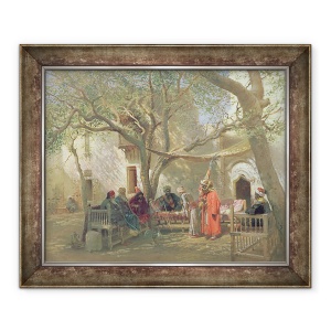 Tablou inramat - Konstantin Egorovich Makovsky - Dervisi in Cairo, 70 x 85 cm
