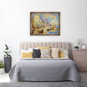 Tablou inramat - Konstantin Ivanovich Gorbatov - Capri Seascape, 60 x 80 cm - Img 3