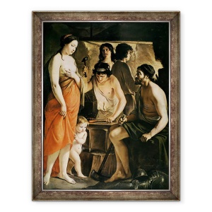 Tablou inramat - Le Nain Brothers - Venus in Forge Vulcan, 70 x 90 cm