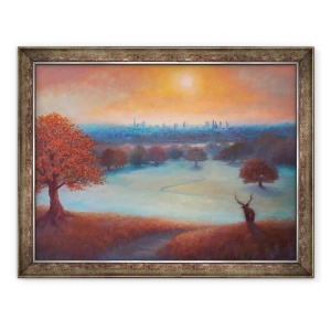 Tablou inramat - Lee Campbell - City View Londra din Richmond Park, 2017, 60 x 80 cm