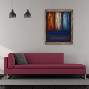 Tablou inramat - Lee Campbell - Optica triadica, 2008, 50 x 60 cm - Img 2