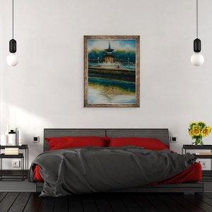 Tablou inramat - Lee Campbell - Pagoda Pacii, 60 x 80 cm - Img 3