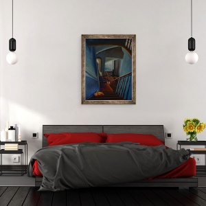 Tablou inramat - Lee Campbell - Parasirea Acasa 2000, 60 x 80 cm - Img 3