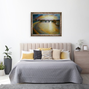 Tablou inramat - Lee Campbell - Podul Barnes, 70 x 90 cm - Img 3