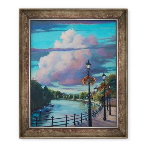Tablou inramat - Lee Campbell - Twickenham Embankment, 50 x 60 cm