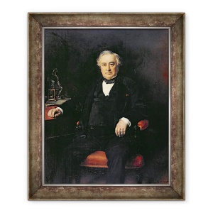Tablou inramat - Leon Joseph Florentin Bonnat - Isaac Pereire 1806-80 1878, 50 x 60 cm