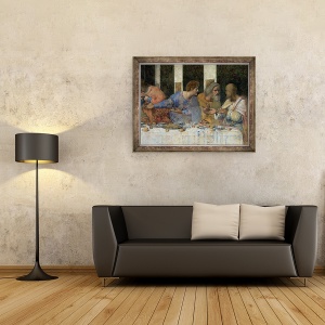 Tablou inramat - Leonardo da Vinci - Cina de Taina IV, 70 x 90 cm - Img 2