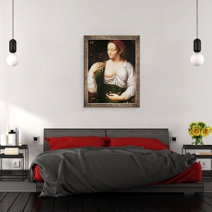 Tablou inramat - Leonardo da Vinci - Columbine, 60 x 80 cm - Img 3