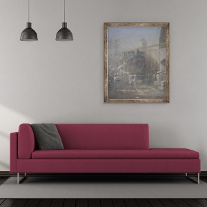 Tablou inramat - Lincoln Seligman - Caldura alba, 70 x 85 cm - Img 2