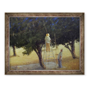 Tablou inramat - Lincoln Seligman - Culegatori de masline, 60 x 80 cm