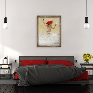 Tablou inramat - Lincoln Seligman - Fata din valuri, 70 x 90 cm - Img 3