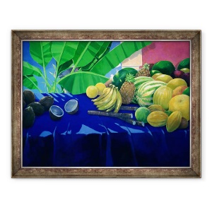 Tablou inramat - Lincoln Seligman - Fructe tropicale, 60 x 80 cm