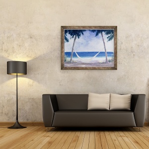 Tablou inramat - Lincoln Seligman - Hamac, 60 x 80 cm - Img 2