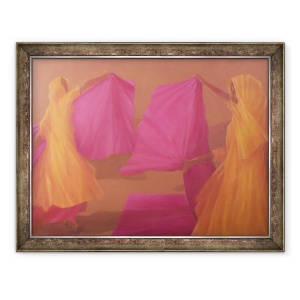 Tablou inramat - Lincoln Seligman - Legarea Saris, 60 x 80 cm