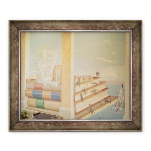 Tablou inramat - Lincoln Seligman - Lenes legal si mandrie, 70 x 85 cm
