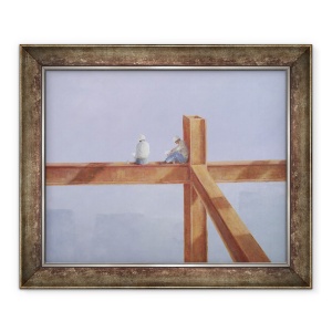 Tablou inramat - Lincoln Seligman - Pauza de pranz, 70 x 85 cm