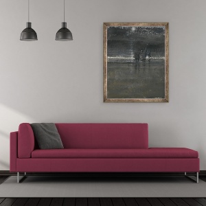 Tablou inramat - Lincoln Seligman - Pescuit de noapte, Sri Lanka, 70 x 85 cm - Img 2