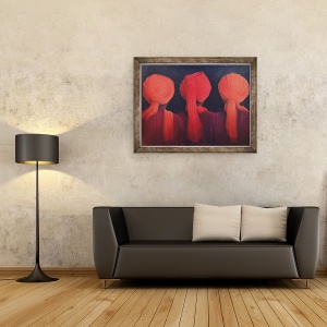 Tablou inramat - Lincoln Seligman - Triptic turban, 60 x 80 cm - Img 2