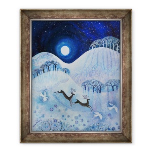 Tablou inramat - Lisa Graa Jensen - Pace cu zapada, 50 x 60 cm