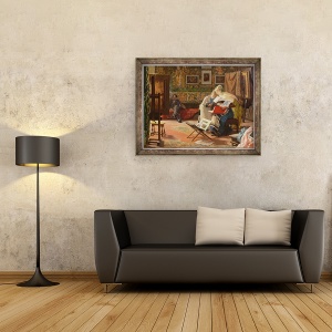 Tablou inramat - Lorenzo Valles - Studioul artistului, 70 x 90 cm - Img 2