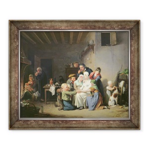 Tablou inramat - Louis Leopold Boilly - Jocul de Pied de Boeuf, 50 x 60 cm
