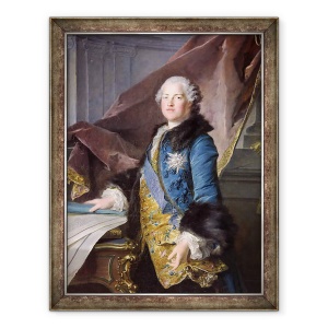 Tablou inramat - Louis M. Tocque - Abel Francois Poisson 1727-81 Marchizul de Marigny, 60 x 80 cm