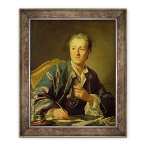 Tablou inramat - Louis Michel van Loo - Portretul lui Denis Diderot 1713-84 1767, 50 x 60 cm