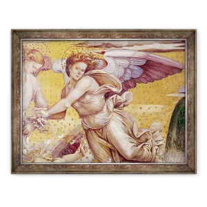 Tablou inramat - Luca Signorelli - Detaliu al celor alesi in Paradis, de la Capela Madonnei di San Brizio, 70 x 90 cm