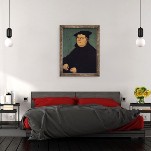Tablou inramat - Lucas Cranach the Elder - Portretul lui Martin Luther 1483-1546 1543, 60 x 80 cm - Img 3