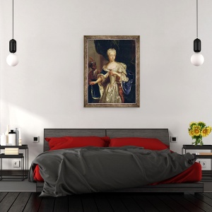Tablou inramat - Luedden - Portret De Printesa Charlotte De Brunswick-Luneburg, 60 x 80 cm - Img 3