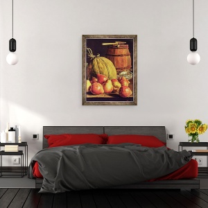 Tablou inramat - Luis Egidio Melendez - Natura moarta cu pere, 70 x 90 cm - Img 3