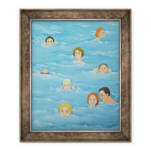 Tablou inramat - Magdolna Ban - in piscina, 70 x 85 cm