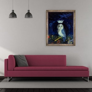 Tablou inramat - Magdolna Ban - Magia flautului, 50 x 60 cm - Img 2