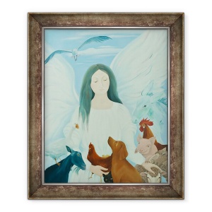 Tablou inramat - Magdolna Ban - Protectia Angel, 50 x 60 cm