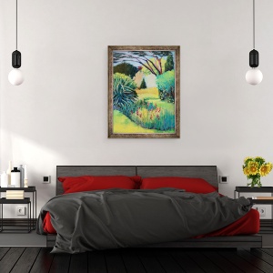 Tablou inramat - Marco Cazzulini - Gradina de primavara, 60 x 80 cm - Img 3
