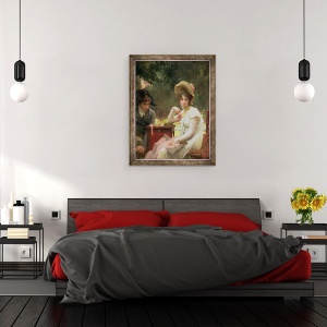 Tablou inramat - Marcus Stone - in dragoste, 60 x 80 cm - Img 3