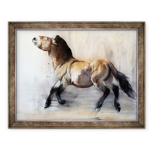 Tablou inramat - Mark Adlington - Cal antic Przewalski iarna, 2014, 60 x 80 cm