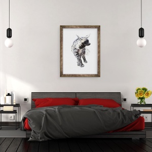 Tablou inramat - Mark Adlington - Dungi Hiaena Pup, 2010, 60 x 80 cm - Img 3