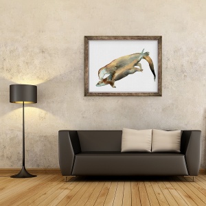 Tablou inramat - Mark Adlington - Lectia de inot partea a doua, 70 x 90 cm - Img 3