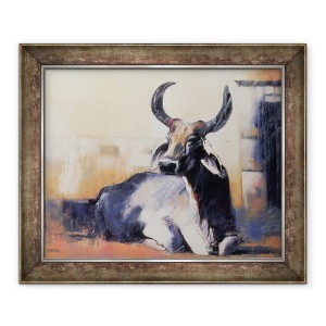 Tablou inramat - Mark Adlington - Sacred Cow, Bhuj, 70 x 85 cm