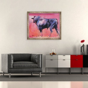 Tablou inramat - Mark Adlington - Toro Azul, 70 x 85 cm - Img 2