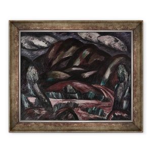 Tablou inramat - Marsden Hartley - New Mexico amintesc, 50 x 60 cm