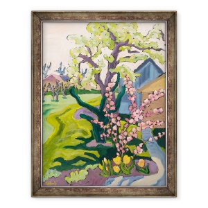 Tablou inramat - Marta Martonfi-Benke - Gradina in lumina amurg, 60 x 80 cm