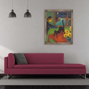 Tablou inramat - Marta Martonfi-Benke - Luna Plina, 50 x 60 cm - Img 2