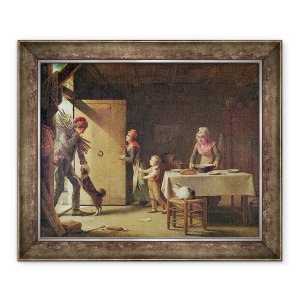 Tablou inramat - Martin Drolling - Familia Rustica, 50 x 60 cm